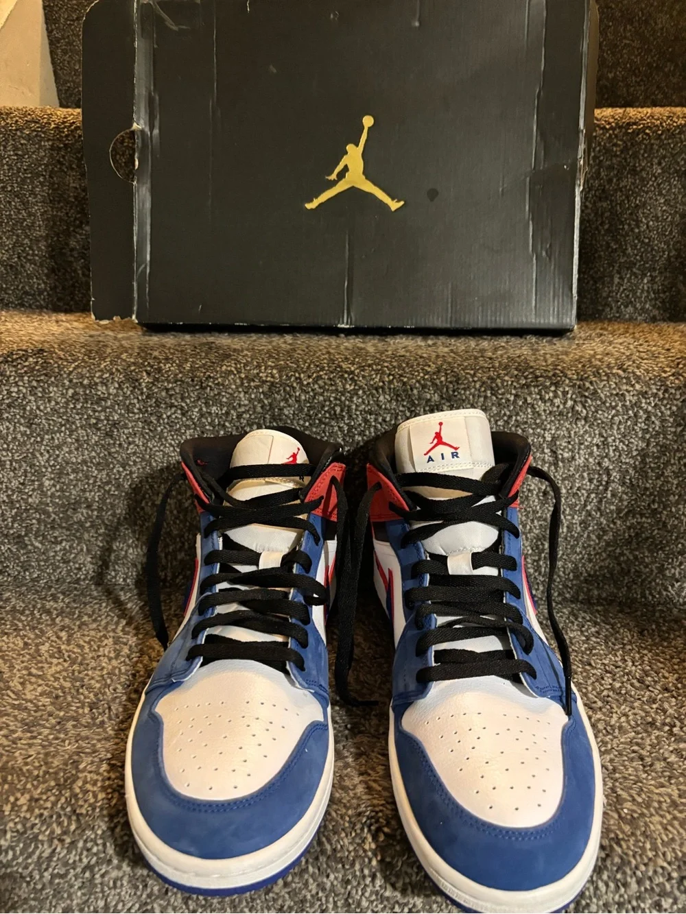 Size 12 - Air Jordan 1 Mid Multicolored Swoosh